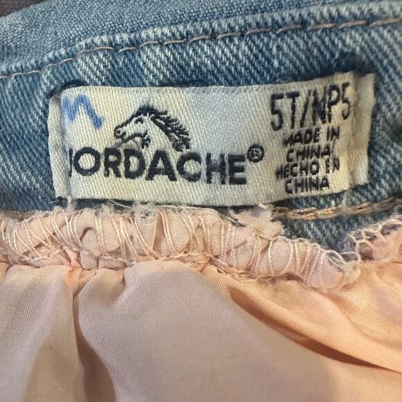 Jordache Denim Tutu Overalls sz 5T Skirted Denim Coveralls - Picture 3 of 7